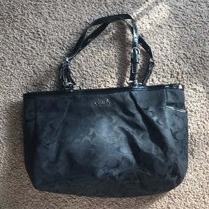 Black Coach large tote.